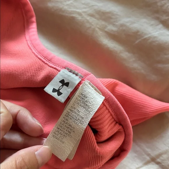 Under Armour Coral Racerback Sports Bra - Picture 2 of 3